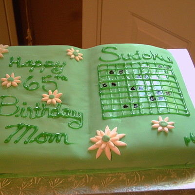 Sudoku Birthday Cake