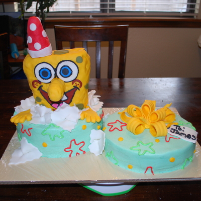 Sponge Bob In A Present