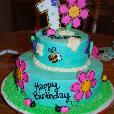 Flowers And Bugs 1St Birthday