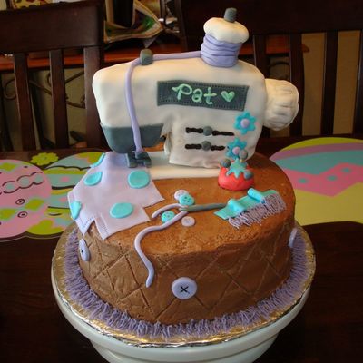 Sewing Machine Birthday Cake