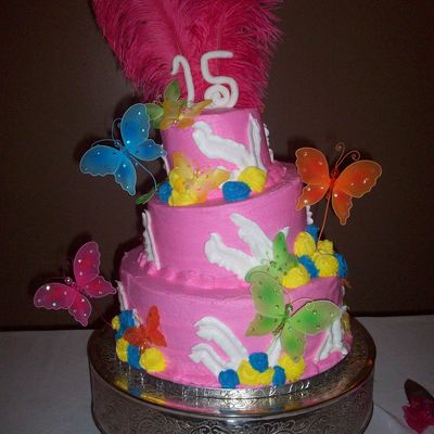 Hot Pink Quince Cake