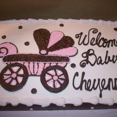 Pink And Brown Baby Shower