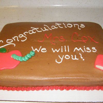 Teacher Retirement Cake