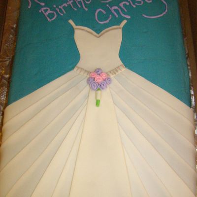 Wedding Dress Birthday Cake