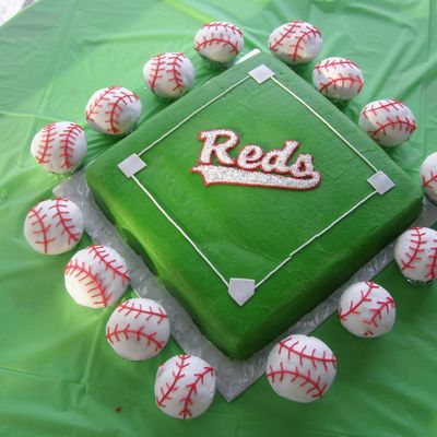 Baseball Field Cake