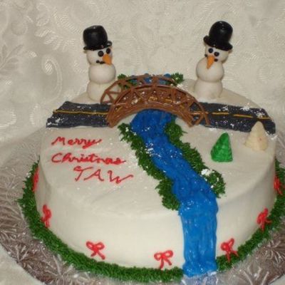 Transportation And Works Christmas Cake