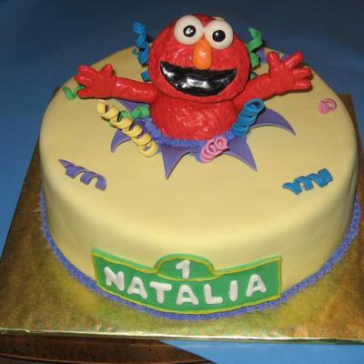 Elmo Suprise Birthday Cake