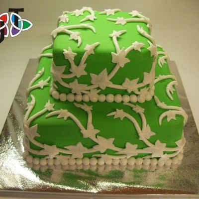 Green Wedding Cake