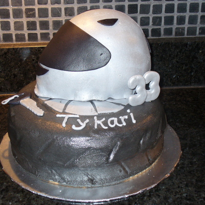 Motorcycle Tire & Helmet