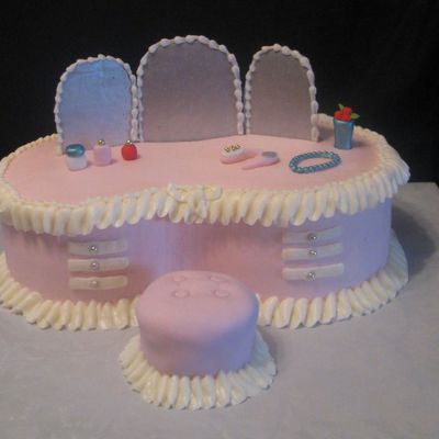 Vanity Table Cake