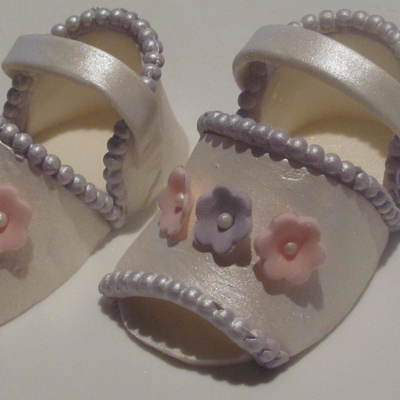 Gumpaste Baby Sandals
