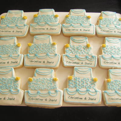 Three Tier Wedding Cake Cookie
