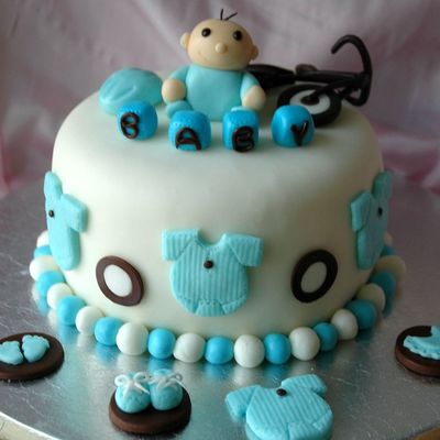 Cycling Baby Shower Cake