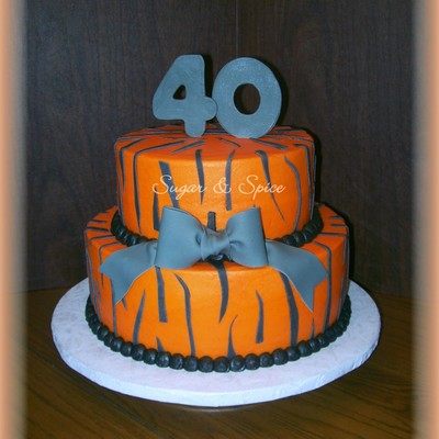Tiger Print 40Th Birthday