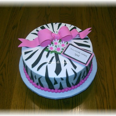 Sydney's Zebra Print Cake