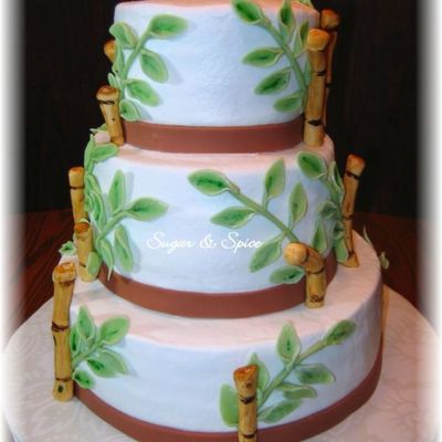 Bamboo Shower Cake