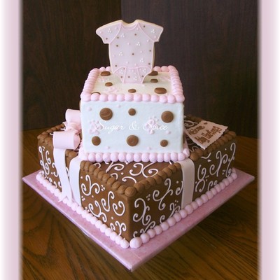Brown & Pink Baby Shower