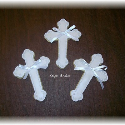 White Cross Favors
