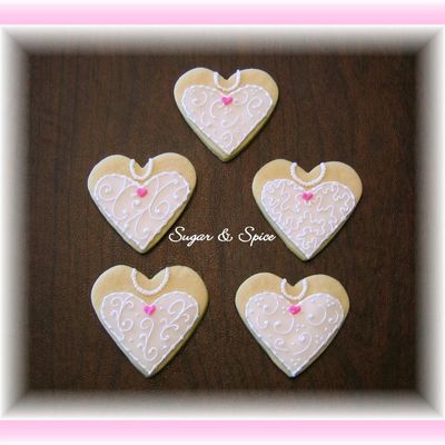 Heart Bridal Shower Cookies