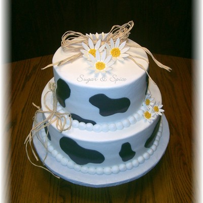 Cow Print & Daisies
