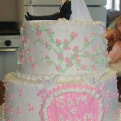 Samanthaand Adam's Wedding Cake