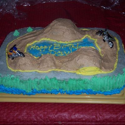 Dirt Bike Birthday Cake