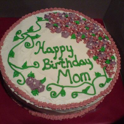 Flowery Birthday Cake