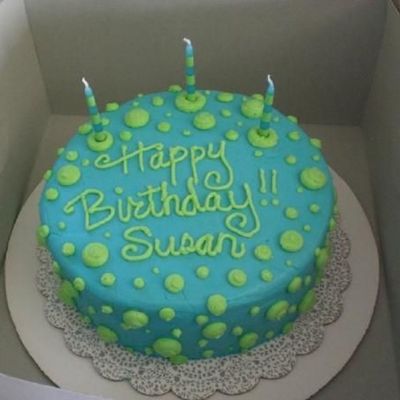 Polka Dot Birthday Cake