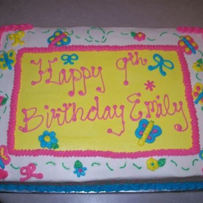 Girl 9Th Birthday Cake