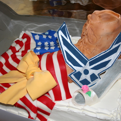 Airforce Welcome Home Cake