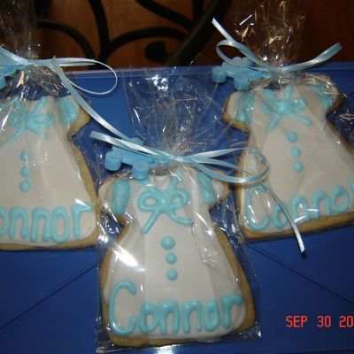 Boy Baptism Cookies