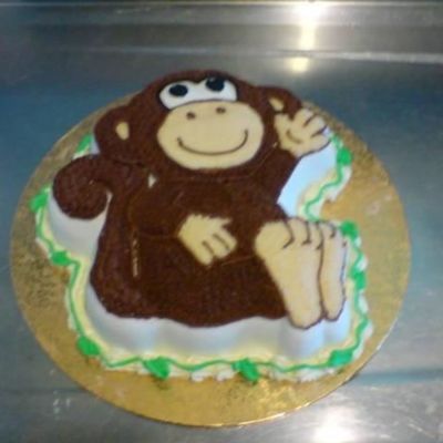 Monkey Birthday Cake