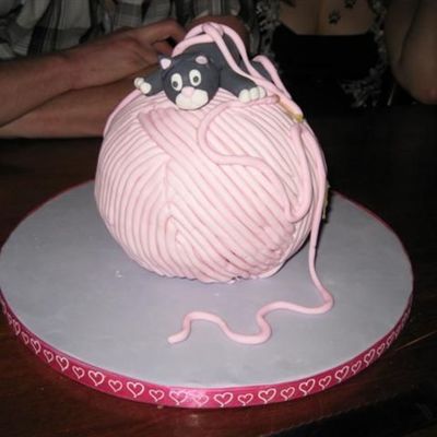 Kitten On A Ball Of Wool