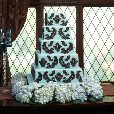 Chocolate/blue Hydrangea