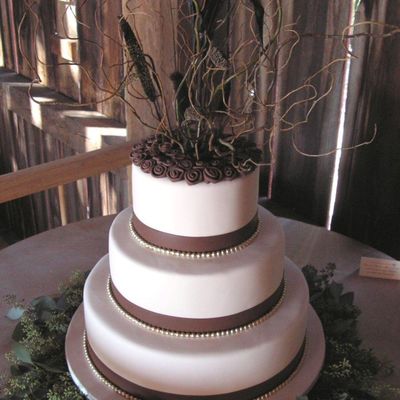 Ribbon Rose - Dried Topper Cake