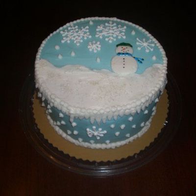 Snowman Cake