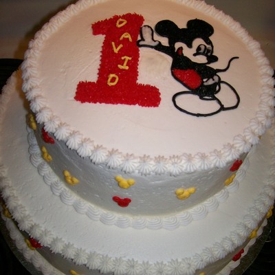 David's First Mickey Cake