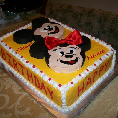 Mickey & Minnie Cake