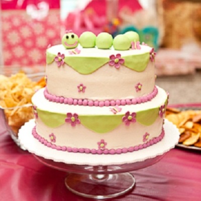 Caterpillar Birthday Cake