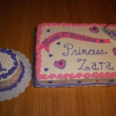 1St Birthday Princess Bday Cake
