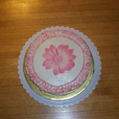 Pink Flower Cake