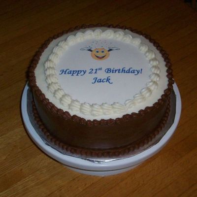 Bday Cake W/edible Image