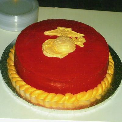 Marine Corps Grooms Cake