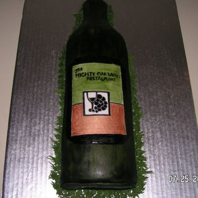 Wine Bottle Cake