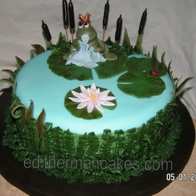 Frog Prince Baby Shower Cake