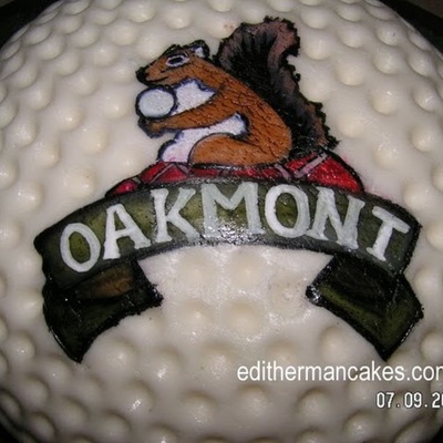 Golf Ball Cake