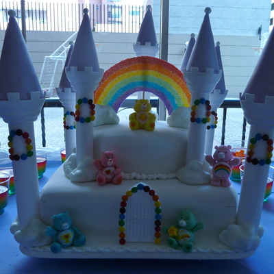 Care Bears Castle Cake