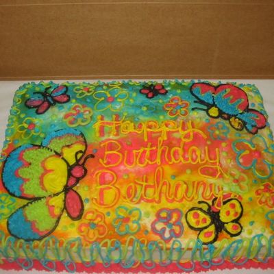 Butterfly Birthday Cake