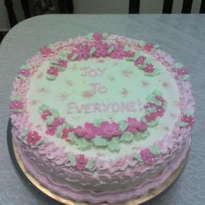 Pink Little Flowers Cake