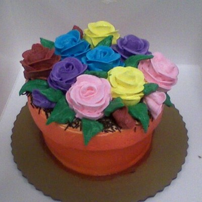 Flower Pot Cake